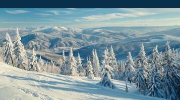 schön Winter Natur Landschaft tolle Berg foto