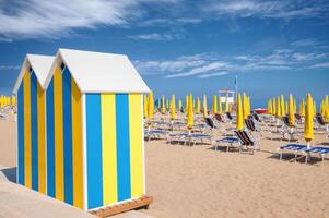 Strand von Strandbad di Jesus beim adriatic Meer, Venetien, Italien foto