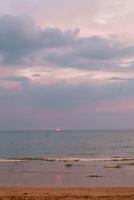 Abend Zeit auf das Meer Strand foto