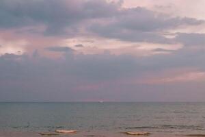 Abend Zeit auf das Meer Strand foto