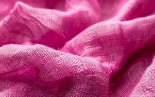 ein Rosa Stoff mit ein Netz Muster foto