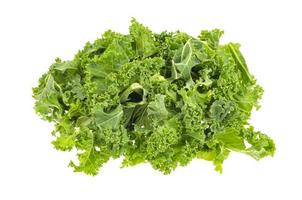 frische grüne Grünkohlblätter. vegetarisches Menü, gesunde Ernährung