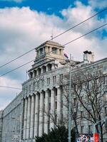 Straßen und die Architektur von Belgrad, Serbien foto