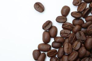 Kaffee Hintergrund, geröstet Kaffee Bohnen foto