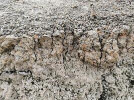 trocken Boden Textur auf ein Cliff foto