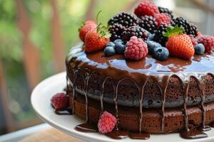 Ausgezeichnet Schokolade Kuchen foto