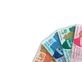 Nahansicht Aussicht von pakistanisch Währung - - pakistanisch Rupien foto