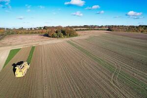 Antenne Aussicht von britisch Landschaft Landschaft von letchworth Stadt von England Vereinigtes Königreich. 11. November 2023 foto