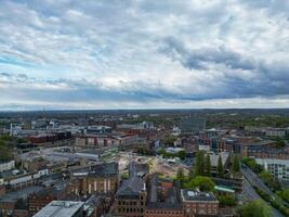 Antenne Aussicht von zentral Nottingham Stadt von England Vereinigtes Königreich. April 26., 2024 foto