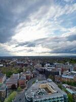 Antenne Aussicht von zentral Nottingham Stadt von England Vereinigtes Königreich. April 26., 2024 foto