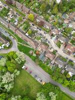Antenne Aussicht von Wohn Kreis von schreiten Stadt, Dorf von Rochester, England vereinigt Königreich. April 20., 2024 foto