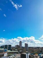 Antenne Aussicht von Gebäude beim Stadt Center und Innenstadt von Coventry Stadt von England vereinigt Königreich. März 30., 2024 foto