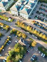 Antenne Aussicht von zentral Northampton Stadt von Northamptonshire, England vereinigt Königreich. Oktober 25., 2023 foto