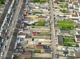 hoch Winkel Aussicht von zentral peterborough Stadt von England vereinigt Königreich. April 11., 2024 foto