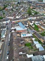 hoch Winkel Aussicht von zentral peterborough Stadt von England vereinigt Königreich. April 11., 2024 foto