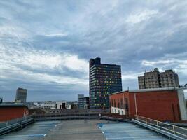 Antenne Aussicht von Gebäude beim zentral Leicester Stadt von England vereinigt Königreich. April 4., 2024 foto