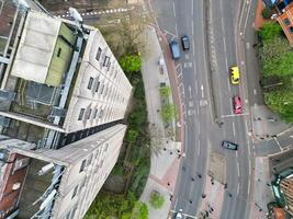 Antenne Aussicht von Gebäude beim zentral Leicester Stadt von England vereinigt Königreich. April 4., 2024 foto