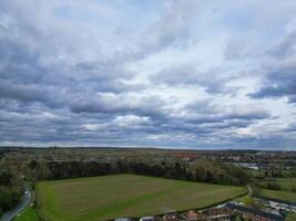 Antenne Aussicht von denham Grün Stadt, Dorf London, Uxbridge, England. vereinigt Königreich. April 3., 2024 foto