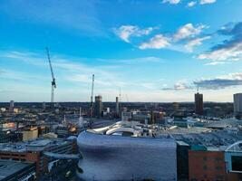 Stadt Center Gebäude von Birmingham zentral Stadt von England vereinigt Königreich während Sonnenuntergang. März 30., 2024 foto