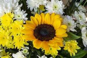 schließen oben Blumen im das Hochzeit foto