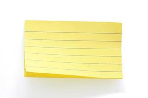 gelbes Papier mit Linien für Notizen, Papierhintergrund foto