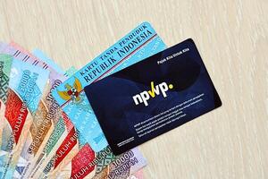 indonesisch npwp Neu MwSt Ich würde Nummer und ktp Identität Karte zum Steuerzahler und Bürger foto