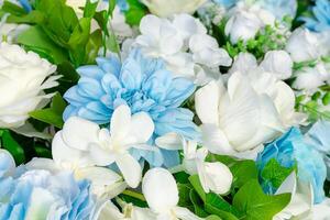 Fälschung Blumen im das Hochzeit foto