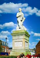 robbie brennt Statue auf Blau Himmel beim Dumfries, Schottland. foto