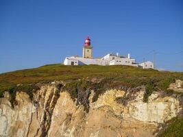 cabo da Roca, gelegen im Portugal, ist bekannt wie das westlichste Punkt von kontinental Europa. foto