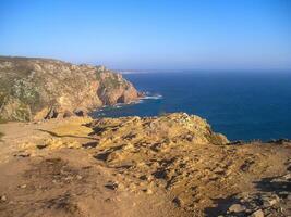 cabo da Roca, gelegen im Portugal, ist bekannt wie das westlichste Punkt von kontinental Europa. foto
