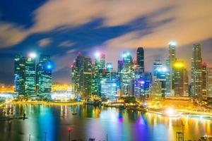 Skyline der Innenstadt von Singapur foto