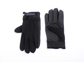 schwarz Handschuhe isoliert auf ein Weiß Hintergrund foto
