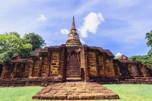 kulturell Sehenswürdigkeiten das historisch Smaragd uralt Stadt ist ein uralt Zivilisation im Sukhothai Provinz im Thailand. foto