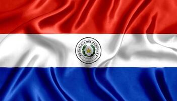 Flagge von Paraguay foto