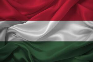 Flagge von Ungarn drapieren anmutig foto
