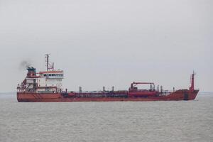 Westkapelle, Zeeland, Niederlande,2024, chemisch Öl Produkte Tanker varkan Marmara foto