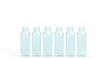 das Plastik Flasche zum Öko oder Produkt Konzept 3d Wiedergabe. foto