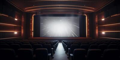 ai generiert leeren Kino Halle generativ ai foto