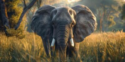 Elefant im Savanne Tierwelt foto