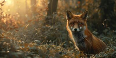 Fuchs im Wald foto