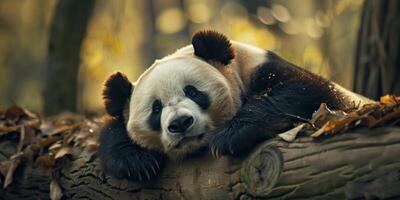 Panda im das Wald wild Natur foto