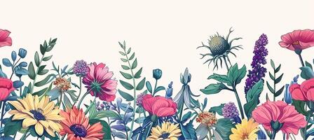 abstrakt botanisch Blumen Hintergrund Muster foto