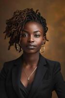 afroamerikanische Geschäftsfrau foto