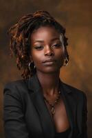 afroamerikanische Geschäftsfrau foto