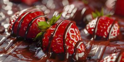 gebrochen Schokolade Bar mit Beeren foto