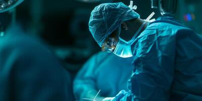 Chirurg im Operationssaal foto