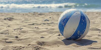 Strand Ball auf das Strand foto