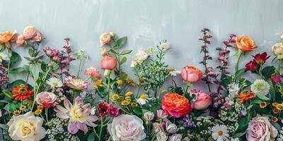 abstrakt botanisch Blumen Hintergrund Muster foto