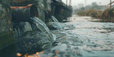 Abwasser Umwelt Verschmutzung foto