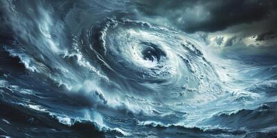 tropisch Zyklon wie gesehen von Erde Orbit foto